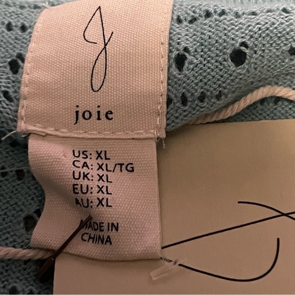 Joie sleeveless vest/sweater size XL blue new with tags - Picture 4 of 9